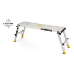 Gorilla Ladders Work Platform Aluminum Folding Step Bench 4ft 300lb Heavy Duty. Fixed Price $99.99.