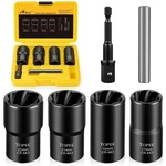Topec 6pcs Lug Nut Removal Tool, 1/2-inch Drive Wheel Lock Kit, 17,19.... Fixed Price $29.11.