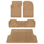 Motor Trend Flextough Advanced Beige Rubber Car Floor Mats With Cargo Liner Full. Fixed Price $226.99.