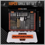 Horusdy Impact Drill Bit Set, 112-pieces 1/4 Hex Shank Driver Bits And.... Fixed Price $46.98.