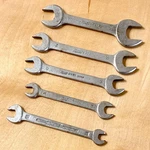 Qty 5: Vintage Hazet Double-ended Open-end Wrench / Spanner: 8mm To 22mm, German. Fixed Price $99.99.