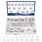 Maierke 580pcs Crush Washer Oil Drain Plug,18 Sizes (m6-m24), Silver. Fixed Price $21.99.