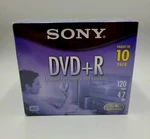 10dpr47l4 2005 Sony Dvd+r 10 Pack Dvd & Jewel Case 4.7gb 120 Min 1x-16x New. Fixed Price $19.95.