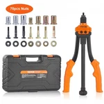 New Vevor Rivet Nut Tool,14 Rivnut Tool Kit With 7 Pcs Metric And Sae Mandrels,. Fixed Price $47.20.
