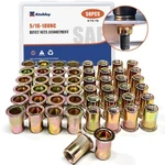 Rivet Nut, Ktehloy 50pcs 5/16"-18unc Carbon 5/16"-18 - 50 Pcs, Multicolored. Fixed Price $13.12.