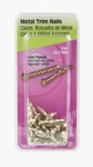 Hillman Metal Trim Nails 7/8" Brass-plated Annular Ring Shank Flat Head. Fixed Price $9.99.
