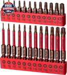 25 Pcs Torx Bit Set(t5-t40), Security Bits, Tamper Resistant Star Set, 1" A. Fixed Price $15.97.