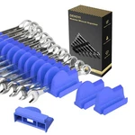 Dehoyi 48 Pcs Magnetic Modular Wrench Organizers For Tool Drawers - Blue. Fixed Price $36.99.