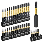Tgftgf Impact Torx Bit Set 31pcs (t5 T6, Tt7-tt40), 1 30+1pcs, Yellow/black. Fixed Price $21.56.