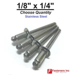 Pop Rivets All Stainless Steel 4-4 1/8" X 1/4" Grip Range (choose Quantity). Fixed Price $425.53.