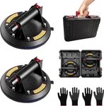 2 Pack 880 Lbs Load 8" Double Thickness Glass Suction Cups To Lift Large Glas.... Fixed Price $47.51.