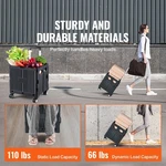 Foldable Utility Cart, 110 Lbs Load Capacity, Folding Portable Rolling Crate Han. Fixed Price $35.90.