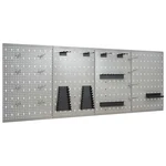 Vidaxl Metal Pegboard Wall Panels For Tools - 4 Pcs Set, Steel Tool Holder W. Fixed Price $172.99.