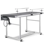 Vevor Belt Conveyor Pvc Stainless Steel 59"x23.6" Double Guardrail. Fixed Price $552.99.