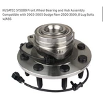 Rwd Front Wheel Bearing And Hubs For 2003-2005 Dodge Ram 2500 3500. Fixed Price $48.99.
