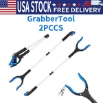 Vortecsys 2pcs Heavy Grabber Tool Pick Up Stick Hand Grip Reach Trash Reacher. Fixed Price $17.99.