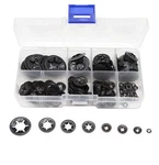 Cseao 235pcs8 Sizes Black Starlock Internal Tooth Lock Washers Assortment Kit.... Fixed Price $12.32.