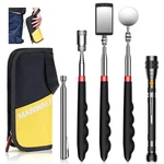 Telescoping Magnetic Pickup Tool Set With Portable Bag, Extendable Flashlight Wi. Fixed Price $52.28.