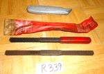 Snap On Tools 1 Ultility Knife & 2 Thread Restorer Files. Fixed Price $62.00.