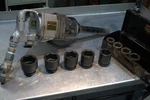 Central Pneumatics Industrial 1" Air Impact Wrench #94109 And Socket Set. Fixed Price $199.99.