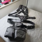 Husky Framer S Tool Belt Black With Suspenders Heavy Duty Work Rig. Fixed Price $50.00.