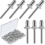 40pcs Aluminum Blind Rivets, 1/4 X 1/2 Inch Large Flange Pull Rivet.... Fixed Price $15.47.