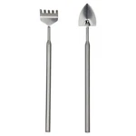 Esschert Design Gt163 Telescoping Terrarium Rake And Trowel Tool Set, Siler. Fixed Price $22.00.