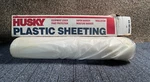 Husky Plastic Sheeting 2 Mil T X 8.33 Ft. W 200 L Polyethylene Clear. Fixed Price $35.00.