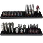 Free Zone Bit Organizer Set (black) 158-hole Storage 1/4" Hex Bits & .... Fixed Price $35.61.