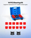 Bearing Press Kit, 14 Pcs, Race And Seal Driver Set With Bushings Ad. Fixed Price $103.64.