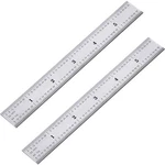 Eboot 2 Pack Stainless Steel Ruler Machinist Engineer Ruler, Rigid Metal Rule.... Fixed Price $12.06.