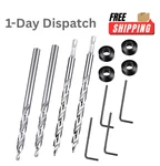 Mudder 4pcs 3/8 Inch Pocket Hole Drill Bit With Depth Stop Collar Hex And Round. Fixed Price $20.12.