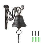 Vintage Cast Iron Dinner Bell, Rustic Wall Mounted Door Bell With Loud Clear .... Fixed Price $23.19.