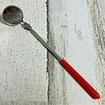 Nos Ullman Model E2 Round Inspection Mirror 1-1/4" X 8" Made In Usa Stainless ... Fixed Price $7.79.