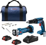 Bosch Gxl18v-291b25 18v 2-tool Combo Kit With Brushless Screwgun & Cut-out Tool. Fixed Price $229.00.