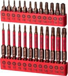 25 Pcs Torx Bit Set(t5-t40), Security Bits, Tamper Resistant Star Set, 1" A. Fixed Price $16.99.