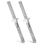 2 Pcs 6 Inch 15 Cm Pocket Ruler, Imperial & Metric Graduations Stainless Stee.... Fixed Price $32.82.