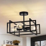 Fenluster Industrial Semi Flush Mount Ceiling Light Fixture4-light Kichen. Fixed Price $74.70.