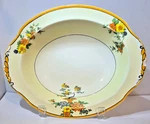 W.h. Grindley & Co, Duraline Carnival Pattern, Serving Bowl, Hand Painted, 10". Fixed Price $32.00.