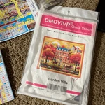 Garden Villa Cross Stitch Kit Preprinted Fabric Thread Tools 40x50cm. Fixed Price $28.00.