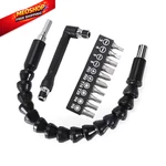 Yioyulen Flexible Drill Bit Extension, Bendable One Size, Black. Fixed Price $24.52.