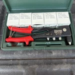 Marson 39001 Hp2 Riveter Rivet Gun Kit In Case With Klik Fast Rivets. Fixed Price $69.95.