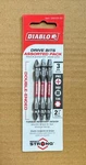 New Diablo Drive Bits Assorted Ph2, Sq2, T25 X 2-1/2" Long Double-ended F. Ship. Fixed Price $7.85.