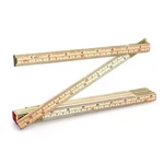 Qwork Folding Wood Rule, 6 Ft Inch Foldable Ruler With Us And Zzzz-s, Brown. Fixed Price $11.19.