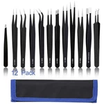Boenfu Precision Tweezers Set 12 Pcs Electronic Esd 11, 12, 13, 15, .... Fixed Price $22.64.