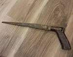 Vintage Primitive Style Stanley No.175r Keyhole Saw, Cast Aluminum. Fixed Price $30.00.