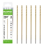 Hlofizi 7/64 X 6 Inch Extra Long Drill Bits (6 Pack), Aircraft Bit Tita.... Fixed Price $13.49.