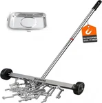 17" Magnetic Sweeper Pickup Tools With Wheels Telescoping Adjustable Parts Trays. Fixed Price $22.99.