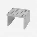 Kc Tool Aluminum Bench Top Stand For Precision Tools - 25 Holes, Tumbled Finish. Fixed Price $40.48.