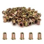 100pcs 1/4"-20 Rivet Nuts, Carbon Steel Unc Nut Set, Flat Head Threaded Ri. Fixed Price $18.42.